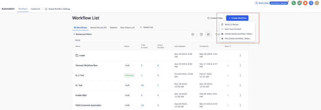 Ghl Workflow
